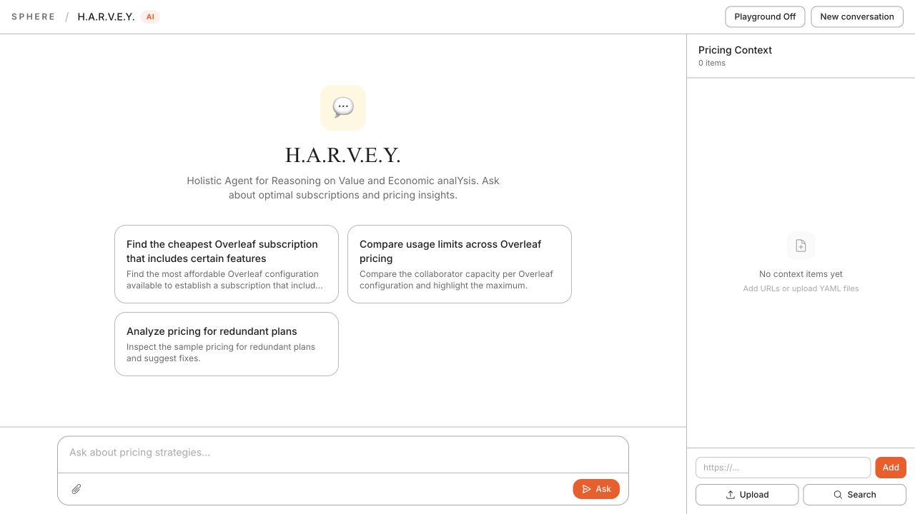 HARVEY standalone workspace